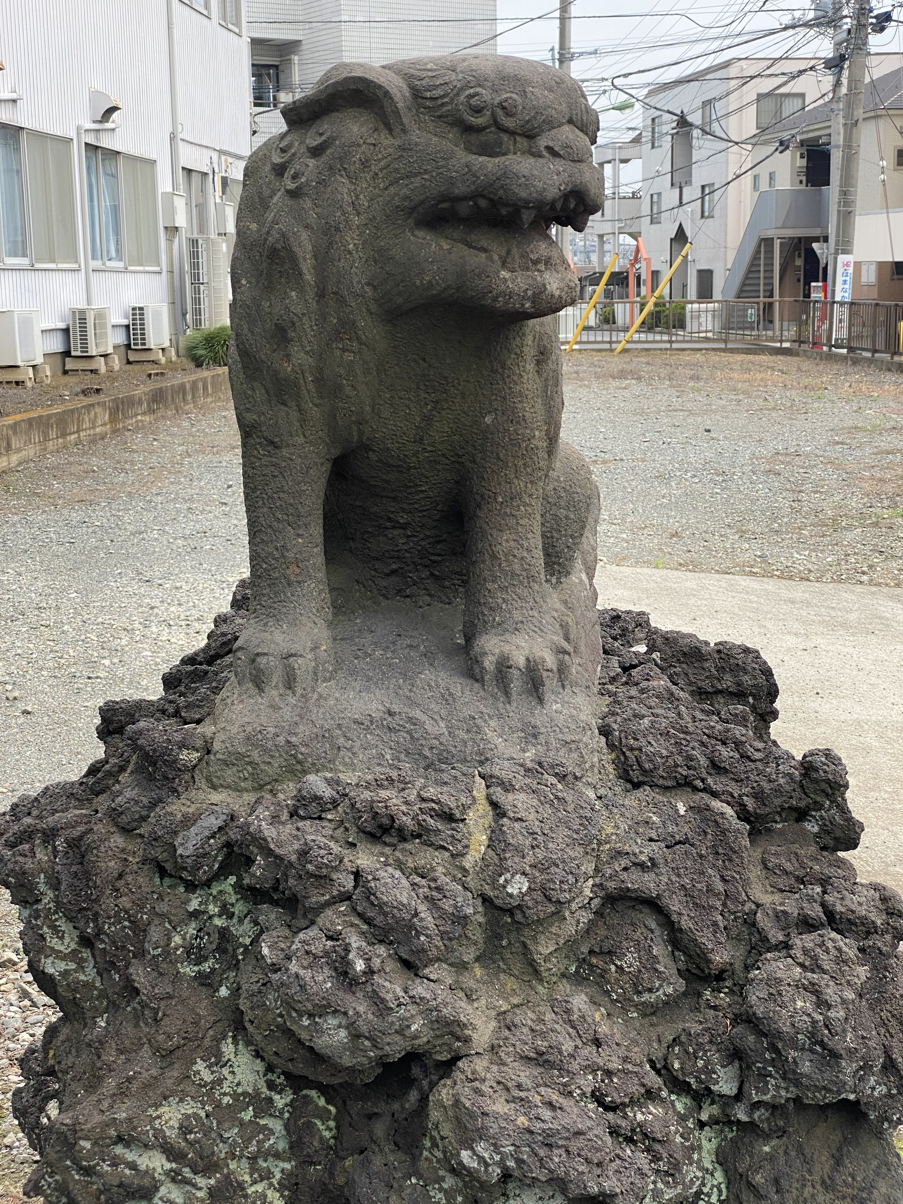 浜崎氷川神社　狛犬